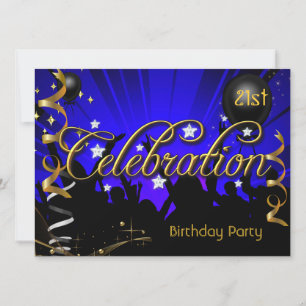Invitación Celebración de cumpleaños de cualquier edad para a