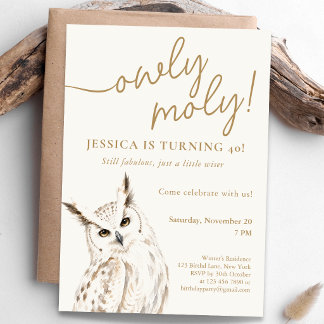Invitación Celebración de cumpleaños de Owly Moly