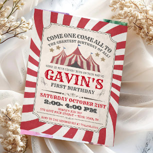 Invitación Celebración de cumpleaños del Carnaval Rosa Gran C