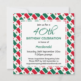 Invitación Celebración de cumpleaños del Personalizado de la 