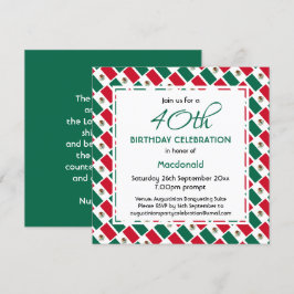 Invitación Celebración de cumpleaños del Personalizado de la