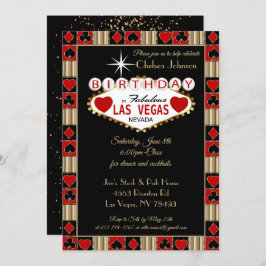 Invitación Celebración de Cumpleaños en Las Vegas | Invitació