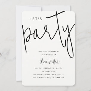 Invitación Celebración de Cumpleaños Fiesta