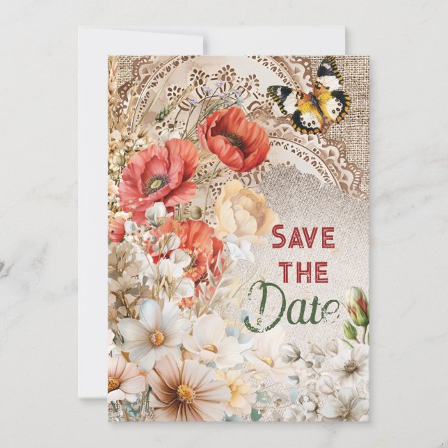 Invitación Celebración de Cumpleaños Guarda la Fecha (Anverso)