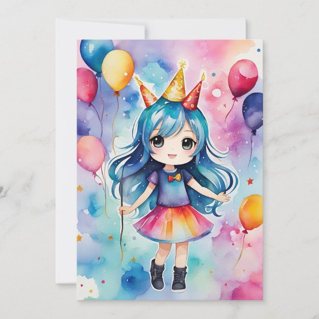 Invitación Celebración de cumpleaños mágico (Anverso)