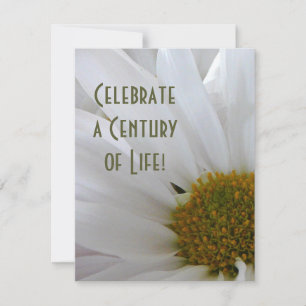 Invitación Celebración de cumpleaños número 100 - Cierre de D