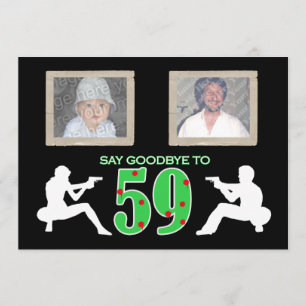 Invitación Celebración de cumpleaños número 60 al estilo mafi