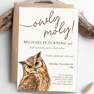 Invitación Celebración de cumpleaños Owly Moly