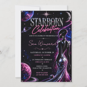 Invitación Celebración de cumpleaños Starborn