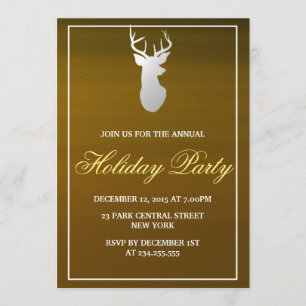 Invitación Celebración de días festivos de plata del oro de