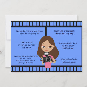 Invitación Celebración de estudio de fotografía