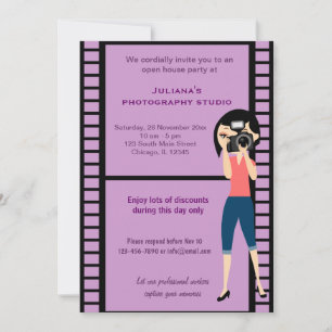 Invitación Celebración de estudio de fotografía