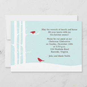 Invitación Celebración de feriado de las aves de invierno