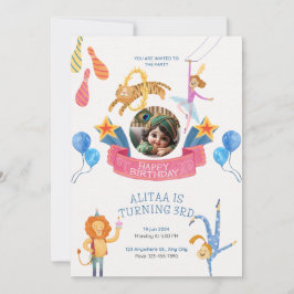 Invitación celebración de fiesta de cumpleaños