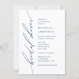 Invitación Celebración de Fiesta de ducha de novia, romántico