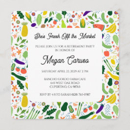 Invitación Celebración de fiesta de jubilación FRESCO DEL MER