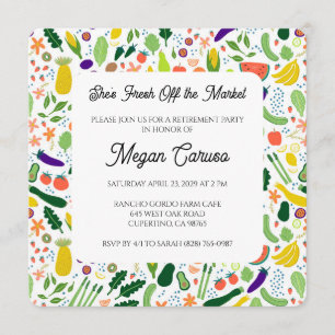 Invitación Celebración de fiesta de jubilación FRESCO DEL MER