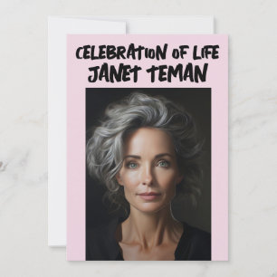 INVITACIÓN CELEBRACIÓN DE FOTO ELEGANTE DE LA VIDA