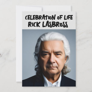 INVITACIÓN CELEBRACIÓN DE FOTO ELEGANTE DE LA VIDA