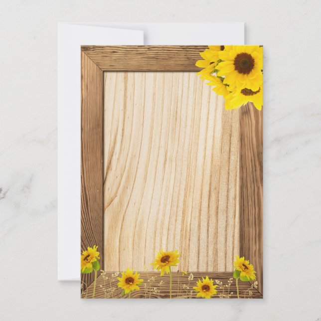 Invitación Celebración de girasoles (Anverso)