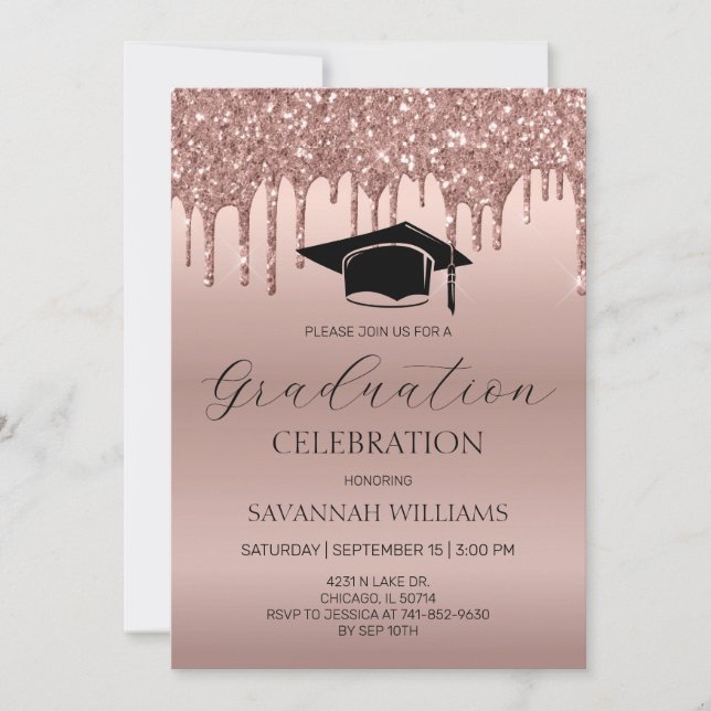 Invitación Celebración de graduación (Anverso)
