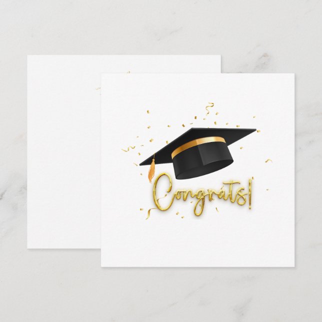 Invitación Celebración de graduación (Anverso / Reverso)