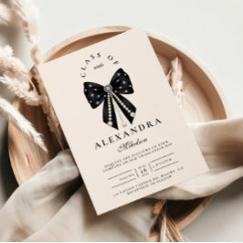 Invitación Celebración de Graduación Chic Coquette