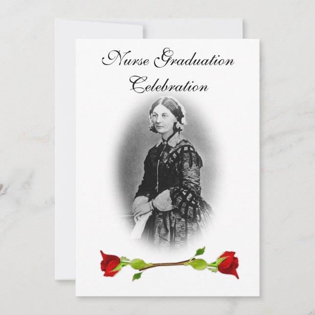 Invitación Celebración de graduación de enfermería-Florence N (Anverso)