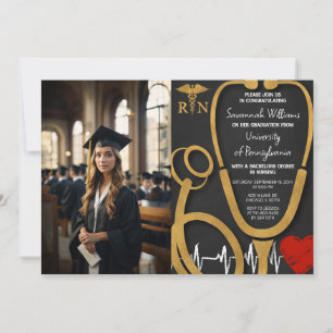 Invitación Celebración de graduación de enfermería RN