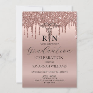 Invitación Celebración de graduación de enfermería RN