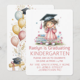 Invitación Celebración de Graduación de Jardín de Infantes Ca