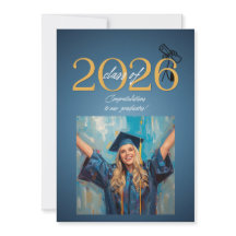 Celebración de Graduación de la Clase de 2026 Azul