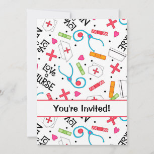 Invitación Celebración de graduación de la escuela de enferme