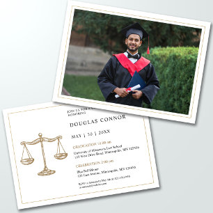 Invitación Celebración de graduación de la Facultad de Derech