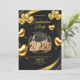 Invitación Celebración de Graduación Dorada 2026