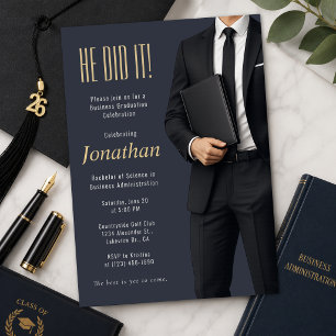Invitación Celebración de graduación empresarial