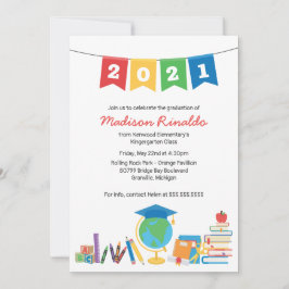 Invitación Celebración de graduación primaria infantil