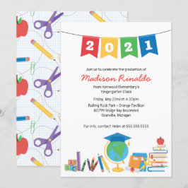 Invitación Celebración de graduación primaria infantil