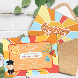 Invitación Celebración de graduación primaria para niños de S