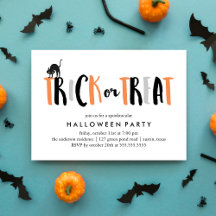 Celebración de Halloween con trucos o trucos