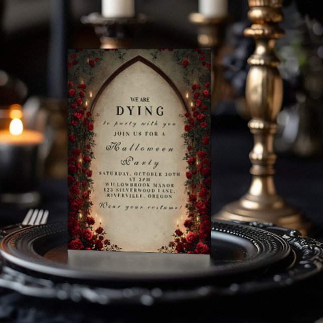 Invitación Celebración de Halloween gótico de Lantern (Subido por el creador)