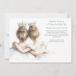 Invitación Celebración de Hermanas Elegantes - Arte Pastel
