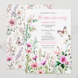 Invitación Celebración de inauguración de la casa de flores s