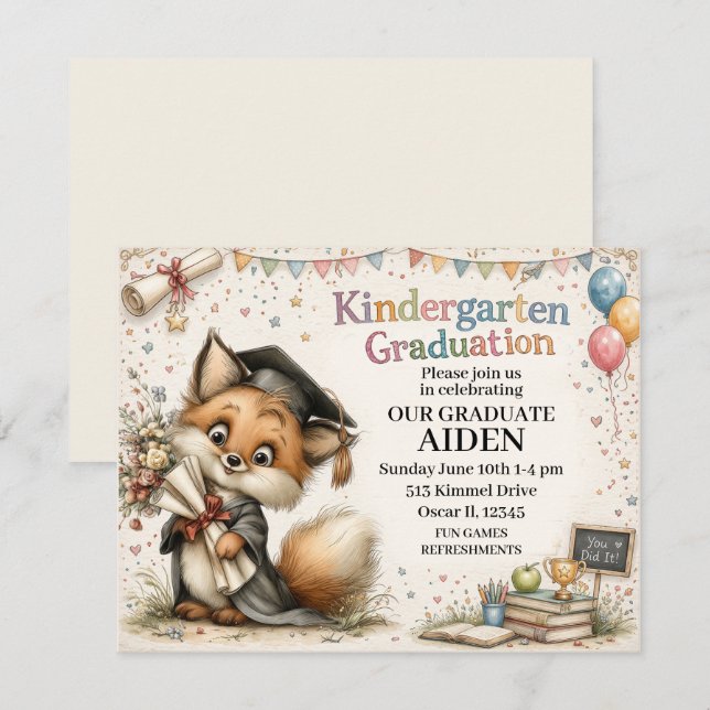 Invitación Celebración de Inicios Brillantes (Anverso / Reverso)