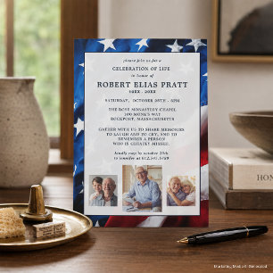 Invitación Celebración de la Bandera Patriótica de la Vida Fo