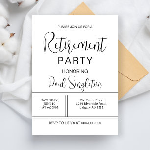 Invitación Celebración de la cena de Fiestas de Jubilación pa