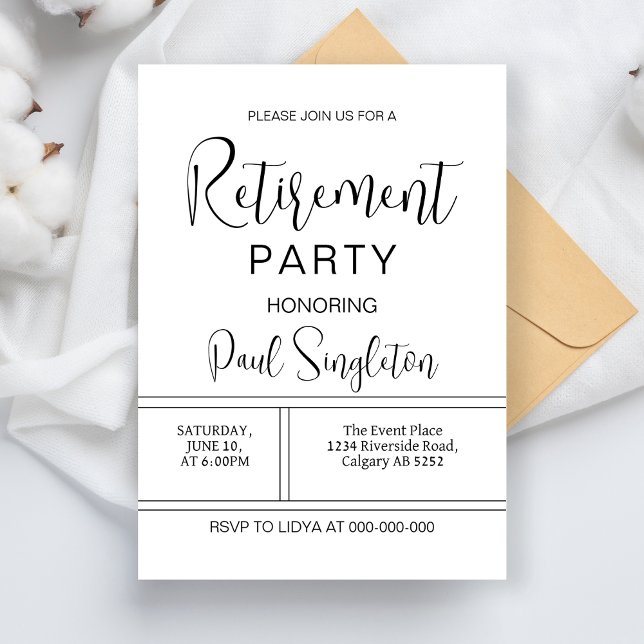 Invitación Celebración de la cena de Fiestas de Jubilación pa (Subido por el creador)