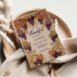 Invitación Celebración de la cosecha de vino ruso