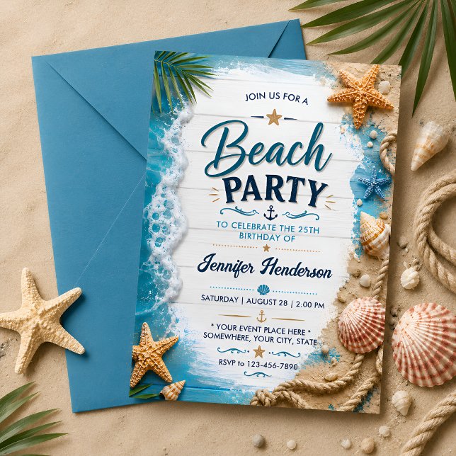 Invitación Celebración de la Costa de Estrellas de Mar (Subido por el creador)