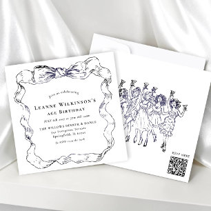 Invitación Celebración de la Edad del Arco Elegante